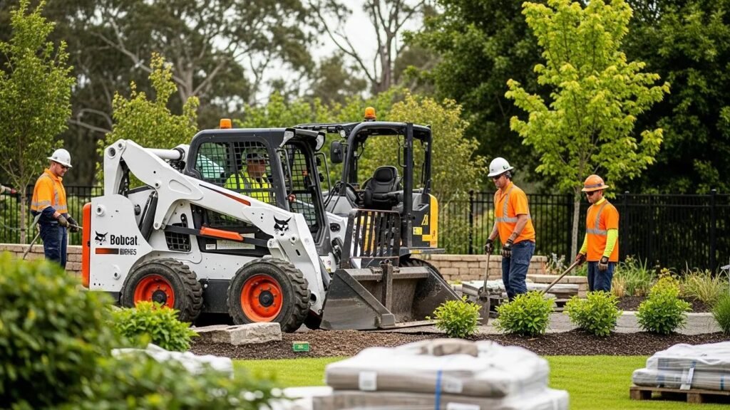Professional bobcat service enhancing landscaping efficiency with skilled operators and equipment